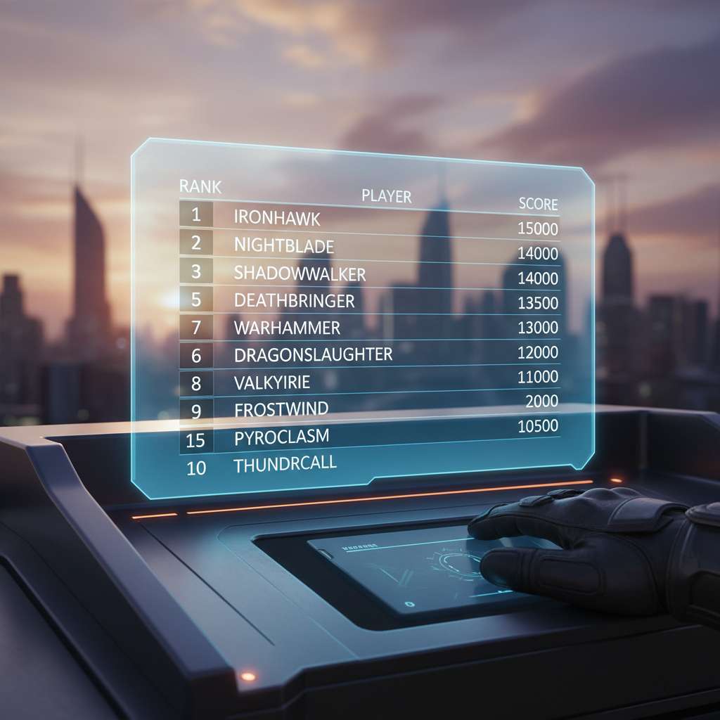 Screenshot of Arctic Bite in-game leaderboard